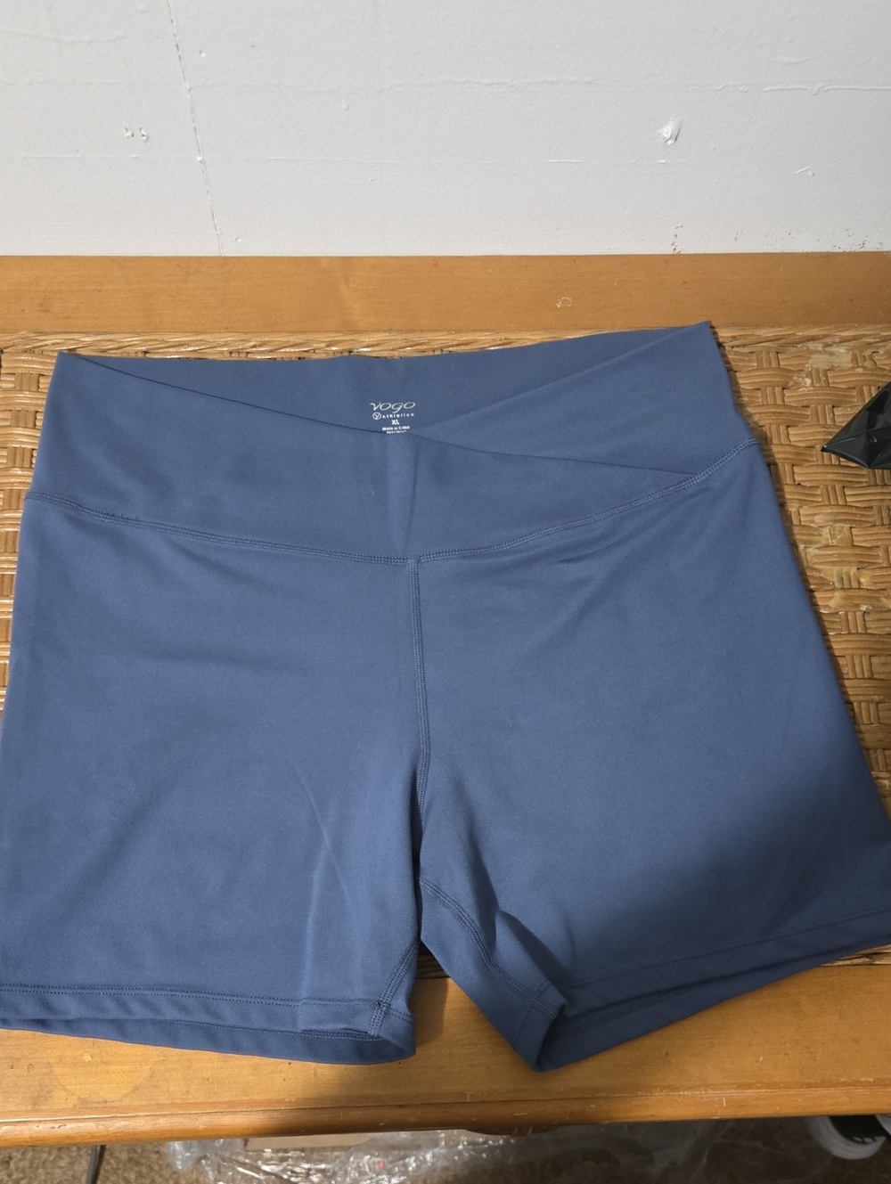 VOGO Athletica Slate Blue High-Rise Bike Shorts